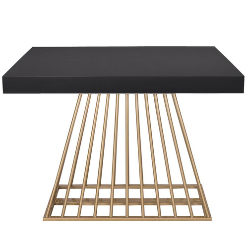 3S. x Home - Table extensible Bois Noir EXTENSO - Table Design