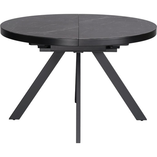 3S. x Home - Table de repas ronde plateau céramique  - Table Design