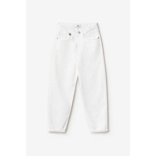 Jeans boyfit COSA, 7/8ème blanc en coton Le Temps des Cerises LES ESSENTIELS ENFANTS