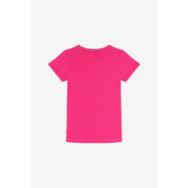 T-shirt Smalltragi rose fushia en coton Le Temps des Cerises