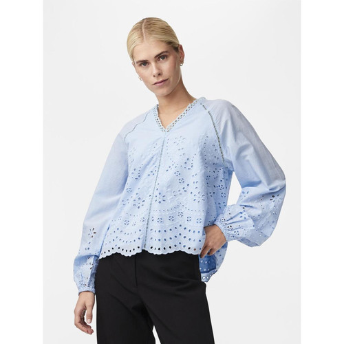YAS - Top manches longues Turquoise - Blouse, Chemise femme