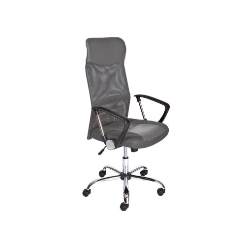 3S. x Home - Chaise de Bureau à Hauteur Réglable Gris TORINO - Meuble De Bureau Design