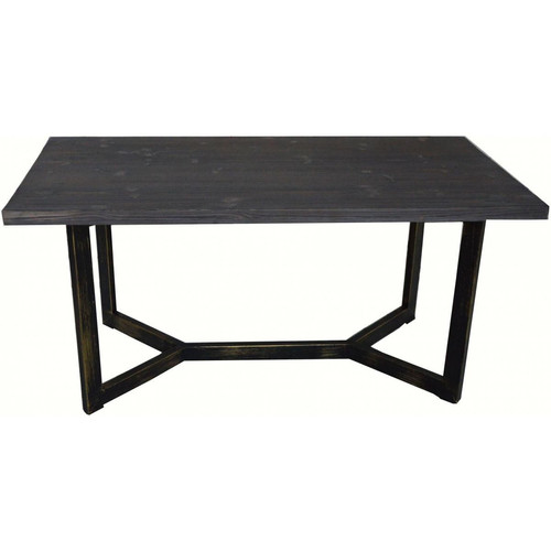 3S. x Home - Table basse rectangulaire en m?tal et bois PALINO - Table Basse Design