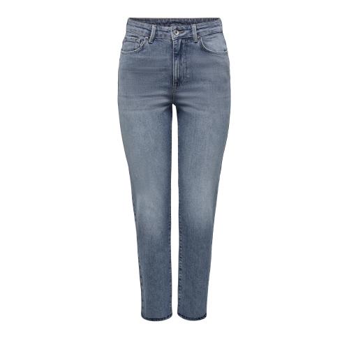 Only - Jean coupe droite taille haute bleu - Nouveautés jeans femme