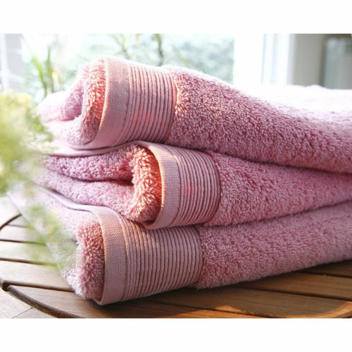 Maxi drap de bain 100/150 micro-coton 600 grm² uni Blanc des Vosges - Bois de rose Blanc des Vosges Linge de maison