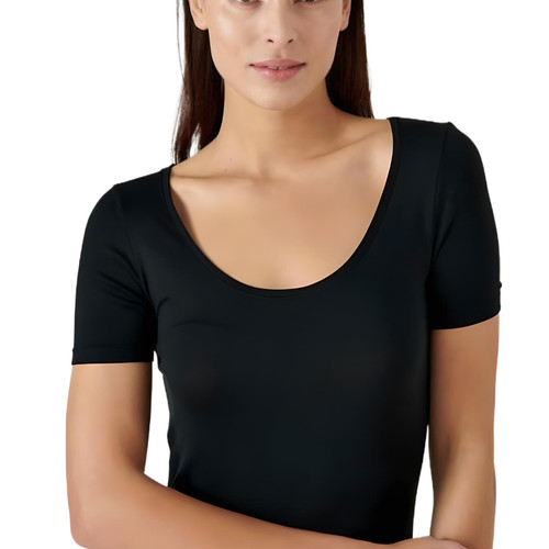 Damart - T-shirt manches courtes - T shirts noir