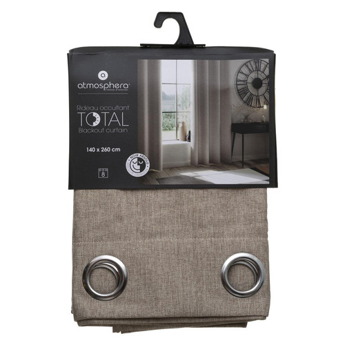 3S. x Home - Rideau Occultant Total Lin 140 x 260 - Stores occultants