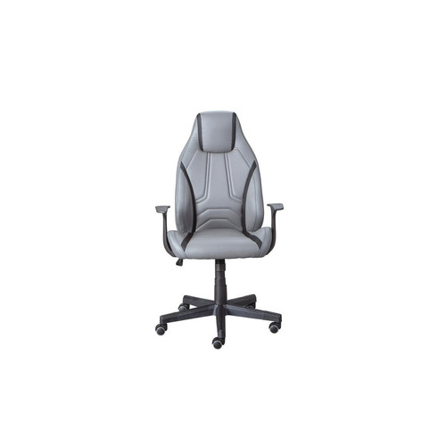 3S. x Home - Chaise de bureau LYSANDER Gris Noir - Meuble De Bureau Design