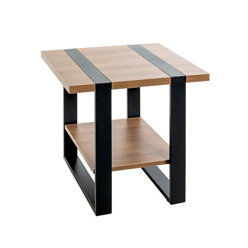 Table d'appoint double plateau en décor chène Bois 3S. x Home Meuble & Déco