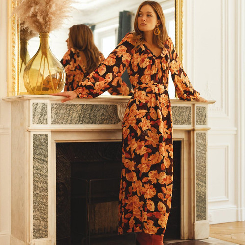 3S. x Réédition - Robe longue imprimée Nancy - La mode grande taille femme