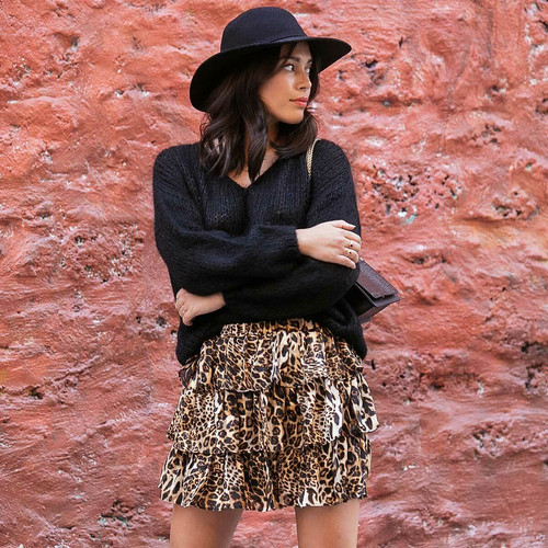 Jupe léopard Lilou 3S. x Le Vestiaire Mode femme