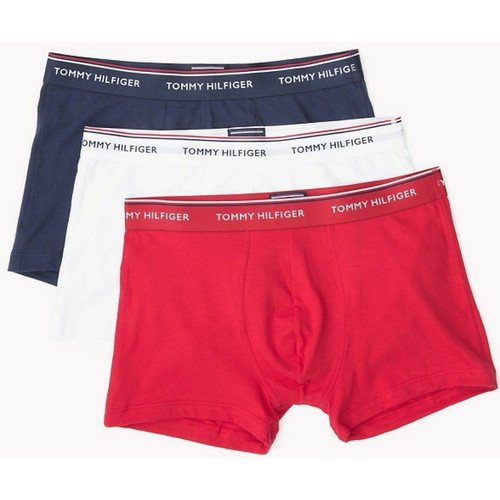 Tommy Hilfiger Underwear - LOT DE 3 BOXERS COTON - Siglé Tommy Hilfiger Bleu / blanc / rouge - Tommy Hilfiger Underwear - Casual Chic pour Homme