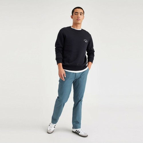 Dockers - Pantalon chino slim California bleu canard en coton - Vêtement homme