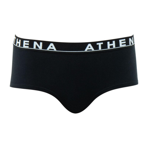 Athéna - Boxer femme Easy Color noir en coton - Athéna