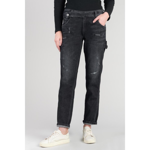 Jeans boyfit 200/43, longueur 34 noir en coton Le Temps des Cerises Mode femme
