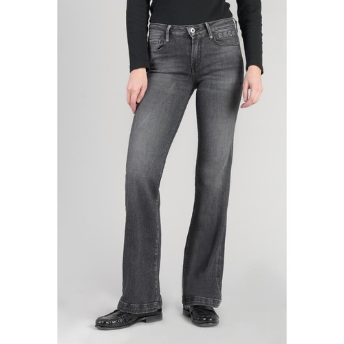 Jeans flare, très évasé , longueur 34 noir en coton Le Temps des Cerises Mode femme