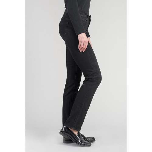 Jeans push-up regular, droit taille haute PULP, longueur 33 noir en coton Le Temps des Cerises