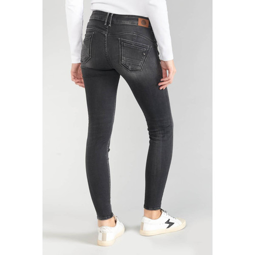 Jeans push-up slim PULP, 7/8ème noir en coton Meg Le Temps des Cerises Mode femme