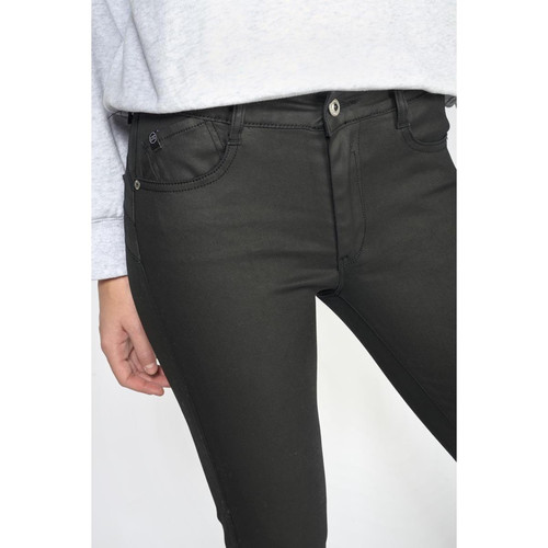 Jeans push-up slim taille haute PULP, 7/8ème noir en coton Wren Jean droit femme
