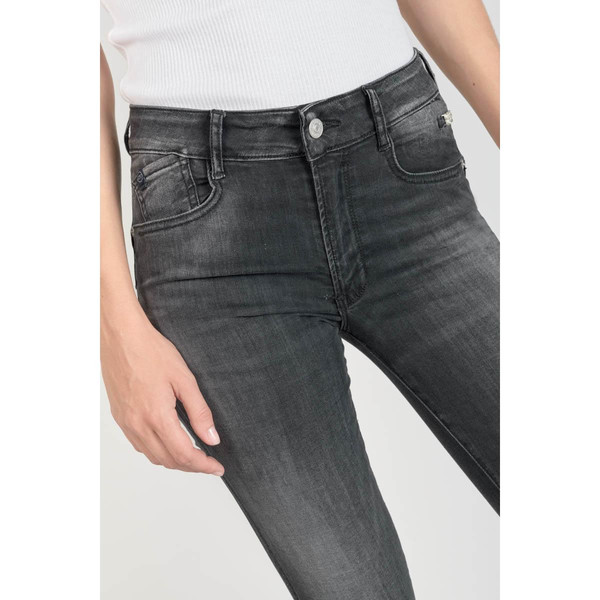 Jeans push-up slim taille haute PULP, longueur 34 noir en coton Elia Jean droit femme
