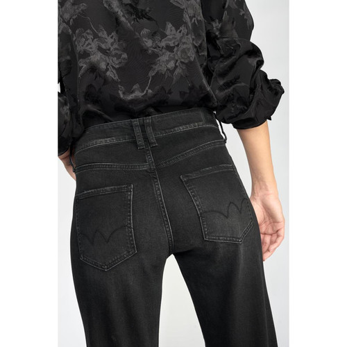 Jeans Lux 400/19 mom taille haute  noir N°1 en coton Le Temps des Cerises
