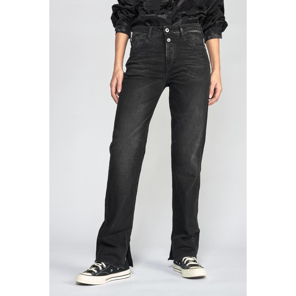 Jeans Lux 400/19 mom taille haute  noir N°1 en coton Le Temps des Cerises Mode femme