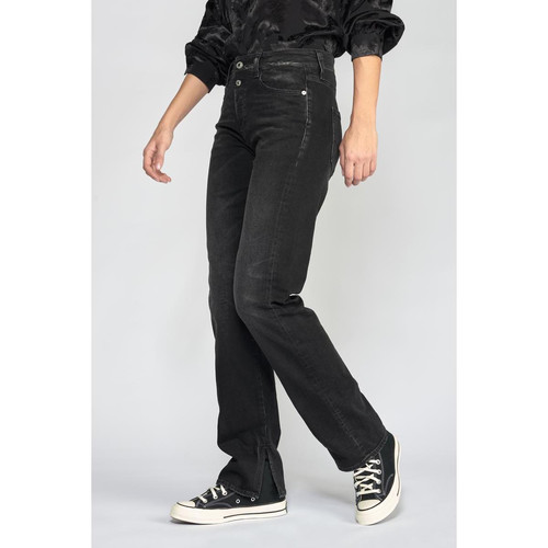 Jeans Lux 400/19 mom taille haute  noir N°1 en coton Le Temps des Cerises