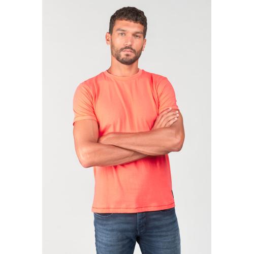 Tee-Shirt BROWN orange Jacob en coton Le Temps des Cerises LES ESSENTIELS HOMME