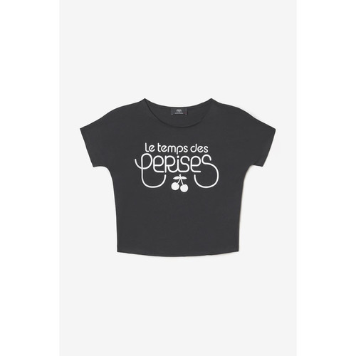 T-shirt Musgi noir imprimé en coton Le Temps des Cerises LES ESSENTIELS ENFANTS