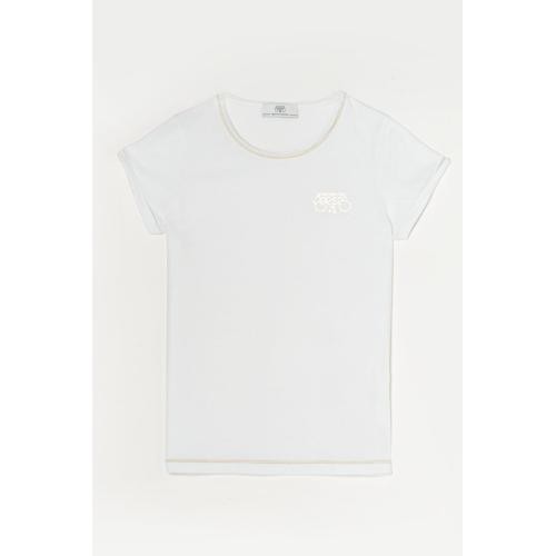 Tee-Shirt Smalltragi blanc en coton Le Temps des Cerises LES ESSENTIELS ENFANTS