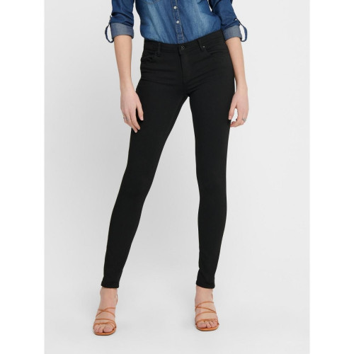 Only - Jean skinny noir en coton modal Liz - Jeans noir
