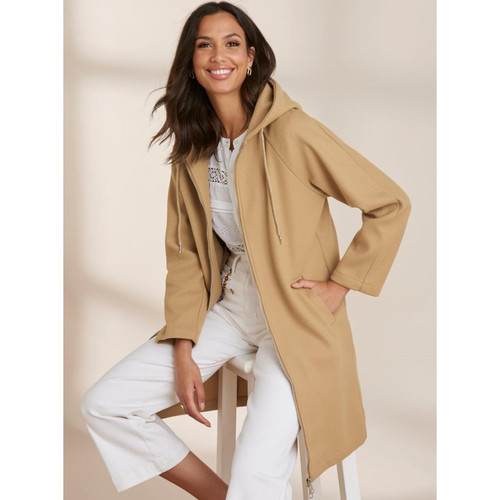 Venca - Manteau à capuche avec fermeture à glissière - Venca mode femme