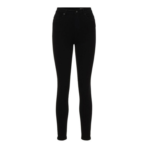 Vero Moda - Jean skinny Slim Fit Taille haute Longueur regular noir Yara - Jeans noir